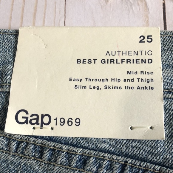Gap butterfly embroidered jeans size 25 NWT - Picture 10 of 12